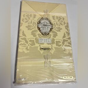 Vintage Yellow Damask Set from Japan